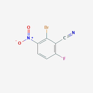 molecular formula C7H2BrFN2O2 B1383945 2-溴-6-氟-3-硝基苯甲腈 CAS No. 1807209-03-5