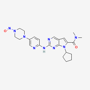 7-Cyclopentyl-N,N-dimethyl-2-((5-(4-nitrosopiperazin-1-yl)pyridin-2-yl)amino)-7H-pyrrolo[2,3-d]pyrimidine-6-carboxamide