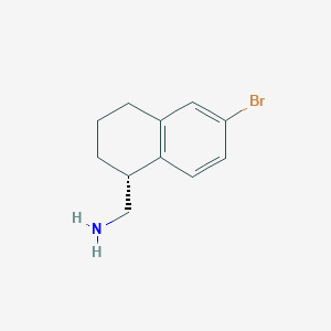 molecular formula C11H14BrN B13839545 (R)-(6-Bromo-1,2,3,4-tetrahydronaphthalen-1-yl)methanamine 