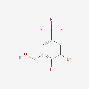 molecular formula C8H5BrF4O B1383962 3-Bromo-2-fluoro-5-(trifluoromethyl)benzyl alcohol CAS No. 2092564-68-4