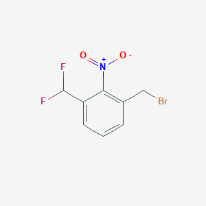 1-(bromomethyl)-3-(difluoromethyl)-2-nitroBenzene