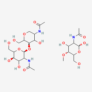 N-[(5R)-5-[(2S,5R)-3-acetamido-4,5-dihydroxy-6-(hydroxymethyl)oxan-2-yl]oxy-4-hydroxy-6-(hydroxymethyl)oxan-3-yl]acetamide;N-[(2R,5R)-2,4-dihydroxy-6-(hydroxymethyl)-5-methoxyoxan-3-yl]acetamide