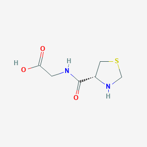 molecular formula C6H10N2O3S B13839712 N-[(4R)-4-Thiazolidinylcarbonyl]glycine 