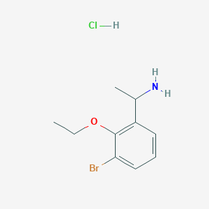 molecular formula C10H15BrClNO B1383975 1-(3-Bromo-2-ethoxyphenyl)-ethylamine hydrochloride CAS No. 2208788-09-2