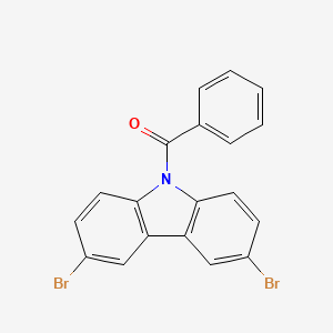 molecular formula C19H11Br2NO B1383976 9-Benzoyl-3,6-dibromo-9H-carbazole CAS No. 912850-81-8