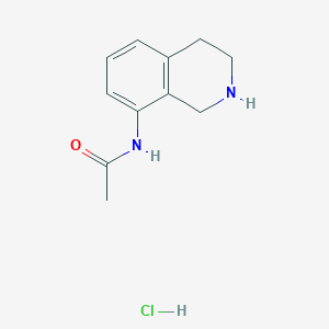 molecular formula C11H15ClN2O B1383981 N-(1,2,3,4-tetrahydroisoquinolin-8-yl)acetamide hydrochloride CAS No. 2060050-22-6
