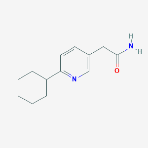 2-(6-Cyclohexylpyridin-3-yl)acetamide