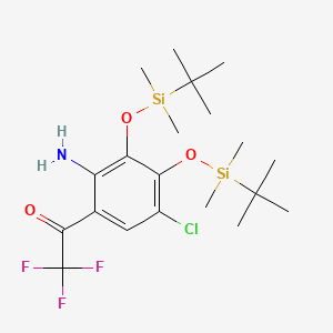 1-(2-Amino-3,4-bis((tert-butyldimethylsilyl)oxy) Des-4-(cyclopropylethynyl)-2H-benzo[d][1,3]oxazin-2-one Efavirenz