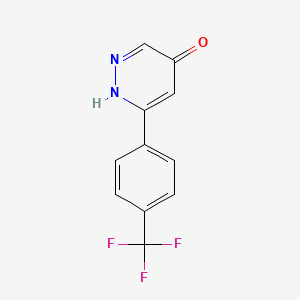 4-Pyridazinol, 6-[4-(trifluoromethyl)phenyl]-