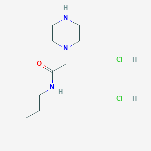 molecular formula C10H23Cl2N3O B1383989 N-丁基-2-(哌嗪-1-基)乙酰胺二盐酸盐 CAS No. 2060053-19-0