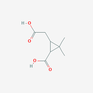 3-(Carboxymethyl)-2,2-dimethylcyclopropane-1-carboxylic acid