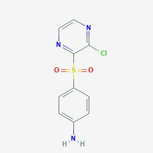 molecular formula C10H8ClN3O2S B13839909 4-((3-Chloropyrazin-2-yl)sulfonyl)aniline 