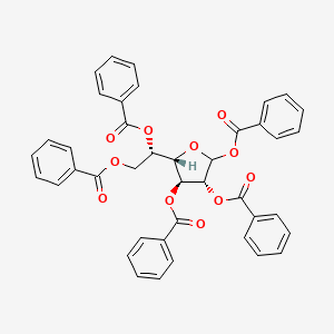 molecular formula C41H32O11 B13839949 1,2,3,5,6-Penta-O-benzoyl-alpha,beta-galactofuranose 