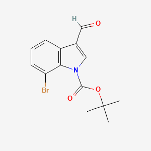 B1383995 Tert-butyl 7-bromo-3-formylindole-1-carboxylate CAS No. 1244546-30-2