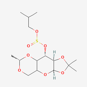 2-methylpropyl [(3R,7R,8S,11S)-5,5,11-trimethyl-2,4,6,10,12-pentaoxatricyclo[7.4.0.03,7]tridecan-8-yl] sulfite