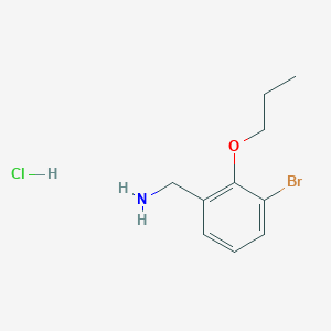 molecular formula C10H15BrClNO B1383997 3-溴-2-丙氧基苄胺盐酸盐 CAS No. 2203140-41-2