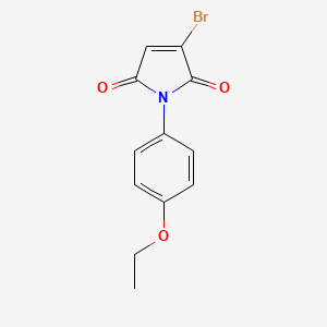 molecular formula C12H10BrNO3 B1383998 3-溴-1-(4-乙氧基苯基)-1H-吡咯-2,5-二酮 CAS No. 2186672-65-9