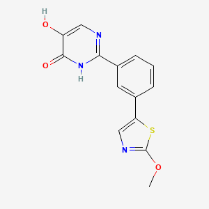 5-hydroxy-2-[3-(2-methoxy-1,3-thiazol-5-yl)phenyl]-1H-pyrimidin-6-one