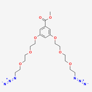 molecular formula C20H30N6O8 B1384000 苯甲酸，3,5-双[2-[2-(2-叠氮乙氧基)乙氧基]乙氧基]，甲酯 CAS No. 1798824-06-2