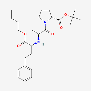 tert-butyl (2R)-1-[(2S)-2-[[(2R)-1-butoxy-1-oxo-4-phenylbutan-2-yl]amino]propanoyl]pyrrolidine-2-carboxylate