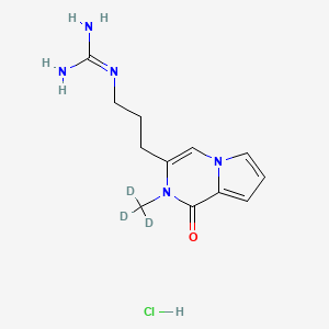 molecular formula C12H18ClN5O B13840058 Peramine Hydrochloride Salt-d3 