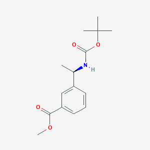 (R)-Methyl 3-(1-((tert-butoxycarbonyl)amino)ethyl)benzoate