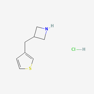 B1384011 3-[(Thiophen-3-yl)methyl]azetidine hydrochloride CAS No. 2031258-77-0