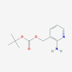 molecular formula C11H16N2O3 B1384018 (2-氨基吡啶-3-基)甲基叔丁基碳酸酯 CAS No. 2153472-89-8