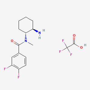 B13840194 N-[(1R,2R)-2-aminocyclohexyl]-3,4-difluoro-N-methylbenzamide;2,2,2-trifluoroacetic acid CAS No. 2751977-98-5