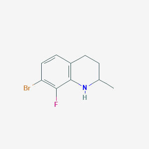 B1384023 7-Bromo-8-fluoro-2-methyl-1,2,3,4-tetrahydroquinoline CAS No. 2323035-49-8