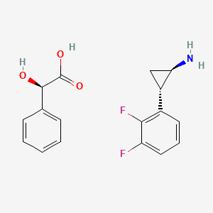 (1R,2S)-2-(2,3-Difluorophenyl)cyclopropanamine D-Mandelic Acid