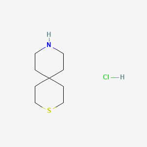 molecular formula C9H18ClNS B1384033 3-Thia-9-azaspiro[5.5]undecane hydrochloride CAS No. 2060009-04-1