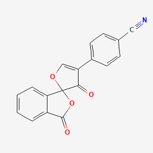 4-(3,3'-dioxo-3H,3'H-spiro[furan-2,1'-isobenzofuran]-4-yl)benzonitrile