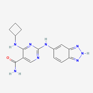 2-(2H-benzotriazol-5-ylamino)-4-(cyclobutylamino)pyrimidine-5-carboxamide