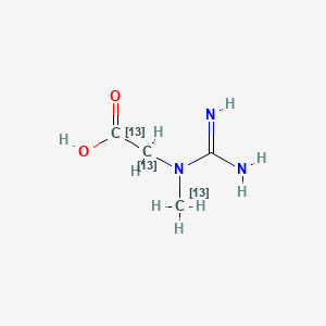 molecular formula C4H9N3O2 B13840443 Creatine-13C3 