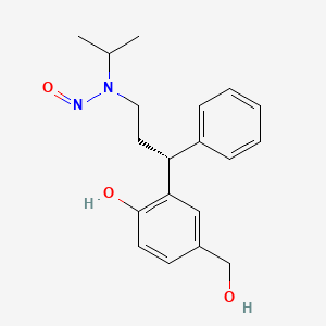 molecular formula C19H24N2O3 B13840456 (R)-N-(3-(2-Hydroxy-5-(hydroxymethyl)phenyl)-3-phenylpropyl)-N-isopropylnitrous amide 