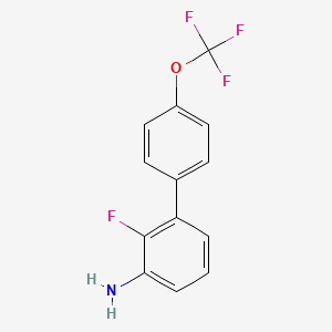 molecular formula C13H9F4NO B1384048 3-氨基-2-氟-4'-(三氟甲氧基)联苯 CAS No. 1261755-39-8