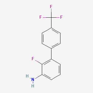 molecular formula C13H9F4N B1384049 3-氨基-2-氟-4'-(三氟甲基)联苯 CAS No. 1261887-13-1