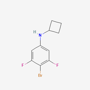 molecular formula C10H10BrF2N B1384054 4-溴-N-环丁基-3,5-二氟苯胺 CAS No. 2015528-01-3