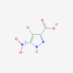 molecular formula C4H2BrN3O4 B1384056 4-bromo-5-nitro-1H-pyrazole-3-carboxylic acid CAS No. 84547-93-3