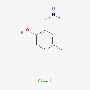 molecular formula C8H12ClNO B1384072 2-(氨甲基)-4-甲基苯酚盐酸盐 CAS No. 2044714-53-4