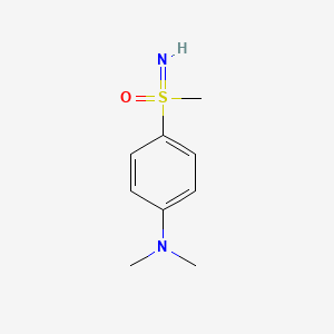molecular formula C9H14N2OS B1384073 [4-(Dimethylamino)phenyl](imino)methyl-lambda6-sulfanone CAS No. 2060063-40-1