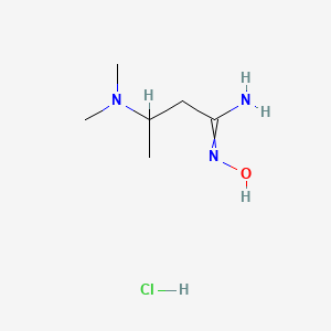 B1384084 3-(dimethylamino)-N'-hydroxybutanimidamide hydrochloride CAS No. 2060523-83-1