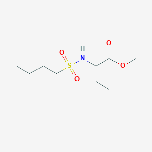 molecular formula C10H19NO4S B13840852 Methyl 2-(butylsulfonylamino)pent-4-enoate 