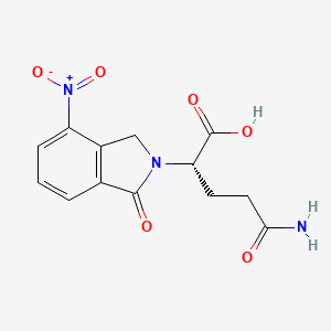 (S)-5-Amino-2-(4-nitro-1-oxoisoindolin-2-yl)-5-oxopentanoic Acid