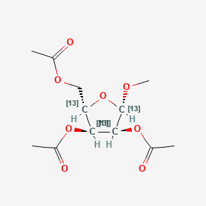 Methyl beta-D-Ribofuranoside 2,3,5-Triacetate-13C4