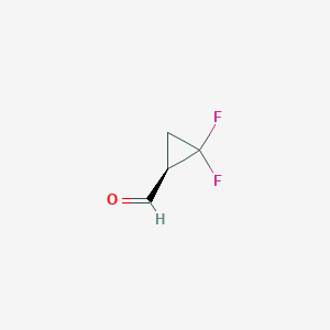 molecular formula C4H4F2O B13840982 (R)-2,2-Difluorocyclopropanecarbaldehyde 