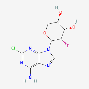 (3S,4S,5R)-6-(6-Amino-2-chloro-9H-purin-9-yl)-5-fluorotetrahydro-2H-pyran-3,4-diol