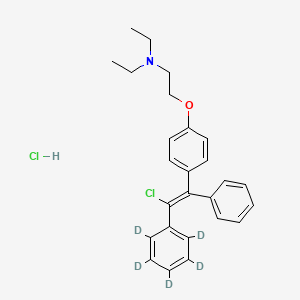 molecular formula C26H29Cl2NO B13841003 cis-Clomiphene-d5 Hydrochloride 