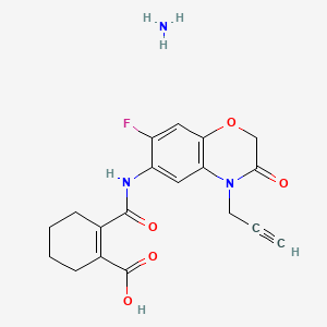 molecular formula C19H20FN3O5 B13841024 Flumioxazin-monoamide Ammonia Salt 